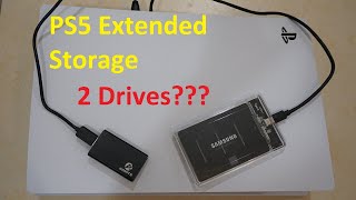 PS5 External Storage SSD  Can you connect 2 External Drives at the same time [upl. by Rossen]