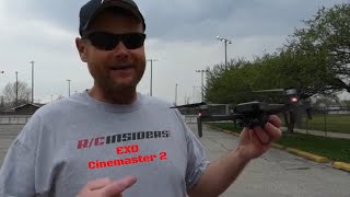 EXO Cinemaster 2 Drone Review  First Flight [upl. by Lyrrehs]