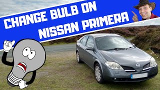 How To Change Light Bulb Nissan Primera EASY [upl. by Oeak489]