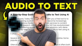 FREE AI Audio to Text Converter 2024  Speak AI Tutorial [upl. by Allit]