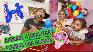 APRENDE A REALIZAR FIGURAS CON GLOBOS  FATIMA Y CAELI  LOS DESTRAMPADOS [upl. by Jilly]