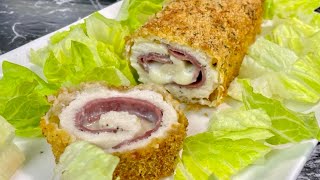 RECETTE DU CORDON BLEU ROULÉ 100 MAISON 👩🏻‍🍳 Facile et rapide [upl. by Nalda]