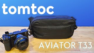 My new favorite sling tomtoc Aviator T33 35L sling review w comparison to Explorer T21 4L [upl. by O'Mahony375]