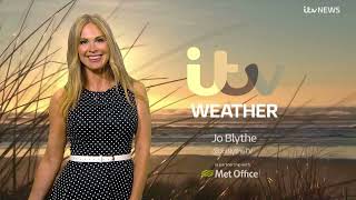 Jo Blythe ITV Weather 12th August 2024 [upl. by Glenn]