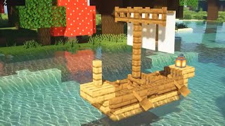 Minecraft How to build a Medieval Ship  Tutorial [upl. by Aveneg]