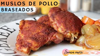 Muslos de pollo braseados con especias [upl. by Chadburn]