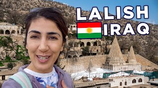 Visiting Lalish a Holy City in Kurdistan  Iraq Travel Vlog [upl. by Ydurt582]