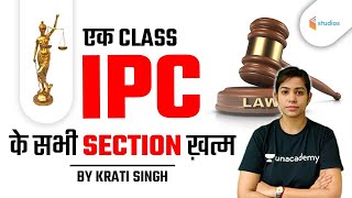 Complete Section of IPC in One Class  By Krati Singh [upl. by Novyert]