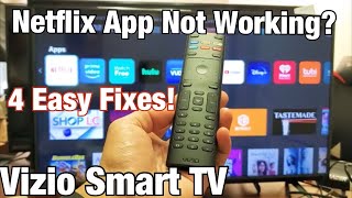 Vizio Smart TV Neflix App Not Working 4 Easy Fixes [upl. by Olshausen]