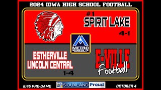 SPIRIT LAKE VS ESTHERVILLE LINCOLN CENTRAL [upl. by Terrej]