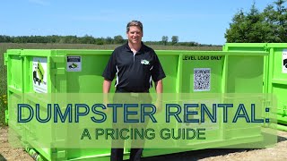 Dumpster Rental A Pricing Guide [upl. by Micki]