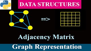 Graph Representation  Adjacency Matrix  Data Structure  Python Tutorials [upl. by Now]