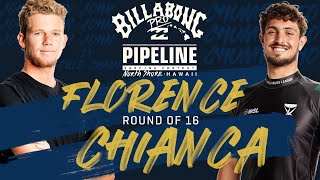 Florence vs Chianca Billabong Pro Pipeline  Round of 16 Heat Replay [upl. by Ttekcirc119]