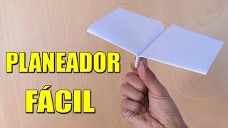 Como Hacer un Avión de Papel Planeador que Vuela Mucho y Lejos  How To Make Paper Plane [upl. by Odelinda]