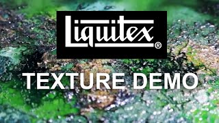 LIQUITEX DEMO Black Lava Ceramic Stucco Acrylic Inks amp Iridescent Medium [upl. by Sucerdor]