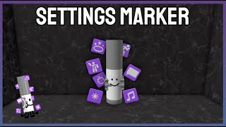 How to find the quotSettingsquot Marker ROBLOX FIND THE MARKERS [upl. by Zanahs]