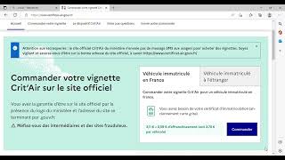 Comment commander une vignette critair [upl. by Eibber]