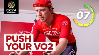 Intense VO2 Cycling Efforts  30 Minute Indoor Cycling Workout [upl. by Lustick]