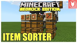 Minecraft Bedrock  Item Sorter Tutorial  Xbox MCPE Windows 10 Switch [upl. by Eilrak906]