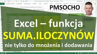 excel129  Funkcja SUMAILOCZYNÓW  nie tylko do sumowania iloczynów [upl. by Aelanej]