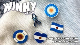 ¿Cómo usar plástico encogible con pistola de calor  Winky paper de ARTJET [upl. by Einhapets846]