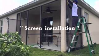 Patio and Porch Screen installation [upl. by Martina]