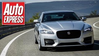 New Jaguar XF review can it beat the 5 Series EClass and A6 [upl. by Akehsal]