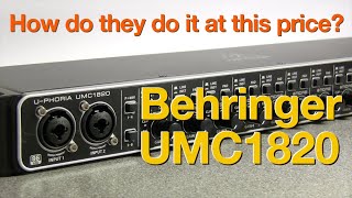 Behringer UMC1820 Best Value 8 Mic Pre Audio Interface [upl. by Lash854]