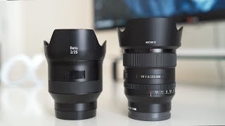 Sony 24mm f14 GM VS Zeiss Batis 25mm f2  Is Zeiss Still Worth Buying  Sony a7III a7RIII a6500 [upl. by Towill]