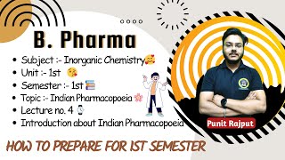 Pharmacopoeia  Indian Pharmacopoeia  History amp Editions  Pharmaceutics  L4 Live with Punit Sir [upl. by Funda938]