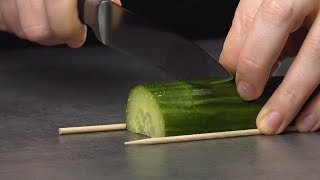 Cut The Cucumber Just So amp It Becomes A Work Of Art [upl. by Garceau]