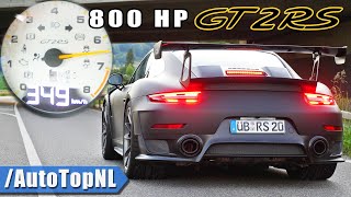 800HP PORSCHE 911 GT2 RS 0349 LAUNCH CONTROL amp SOUND by AutoTopNL [upl. by Draner201]