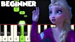 Into The Unknown  Frozen 2  BEGINNER PIANO TUTORIAL  SHEET MUSIC by Betacustic [upl. by Runkel]