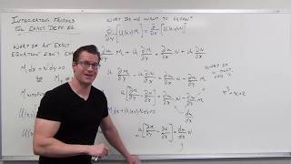 Integrating Factor for Exact Differential Equations Differential Equations 30 [upl. by Raskin447]