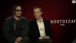 Johnny Depp amp Paul Bettany Talk MORTDECAI [upl. by Ateekram505]