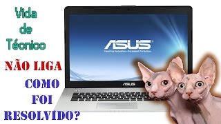 Notebook ASUS não liga resolvido [upl. by Tletski626]