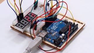 Temperatursensor TMP36 und 7SegmentDisplay am Arduino [upl. by Costanzia917]