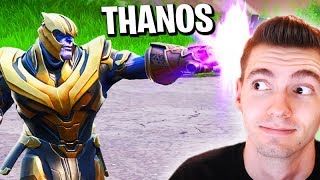 FORTNITE  JOGUEI COM O THANOS e fiquei muito FORTE [upl. by Alleunamme]