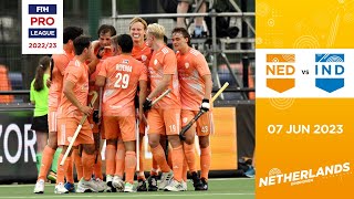 FIH Hockey Pro League 202223 Netherlands v India Men Game 1  Highlights [upl. by Jolenta]