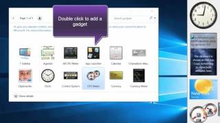 How to install Desktop Gadgets on Windows 10 [upl. by Iey153]