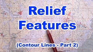 How to find Relief Features in a Toposheet  ICSE Geography Class 10 [upl. by Naples904]