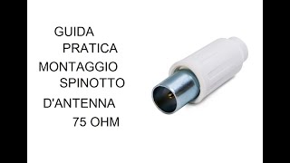 GUIDA MONTAGGIO SPINOTTO DANTENNA PER TV [upl. by Jeanne]