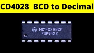 CD4028 BCD to Decimal converter IC 4028 [upl. by Tillfourd]