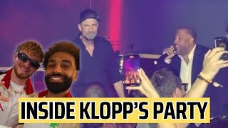 INSIDE Jurgen Klopps leaving party  rapping with John Barnes [upl. by Hewart]