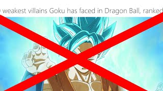 10 Weakest Dragon Ball Villains Goku Fought DEBUNKED [upl. by Yrral216]