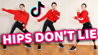 Hips Dont Lie Tik Tok Dance Tutorial Shakira  Mirrored [upl. by Macdougall]