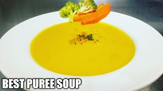 Broccoli stem puree carrot and pumpkin soup how to make use simple recipe [upl. by Niel501]