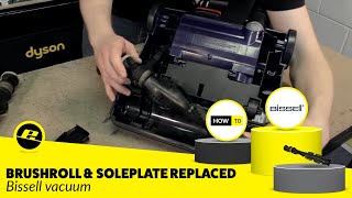 How to Replace the Brushroll and Soleplate on a Bissell Vacuum Cleaner [upl. by Stig]