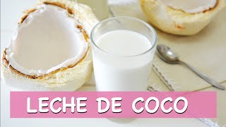 Básicos Cómo hacer LECHE DE COCO Leches vegetales [upl. by Alamak161]