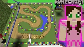 Minecraft MARIO KART RACE  FUN TIME PARK 10 [upl. by Htebazie]